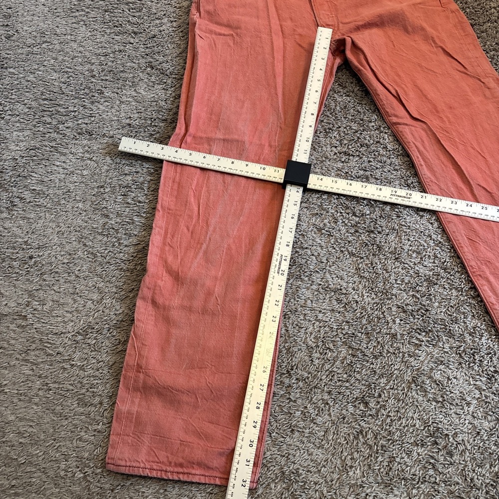 Levis 501 Original White Oak Cone Denim Jeans Mens 36x34 Coral Button Fly 34x32 - Picture 3 of 7